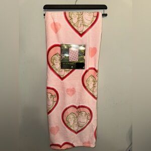 Pink Shrek and Fiona Heart Blanket